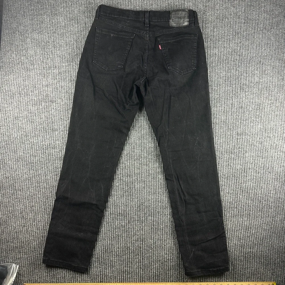 Levis 531 Athletic Slim Jeans Mens 34x32 Black Denim Pants 531-0010